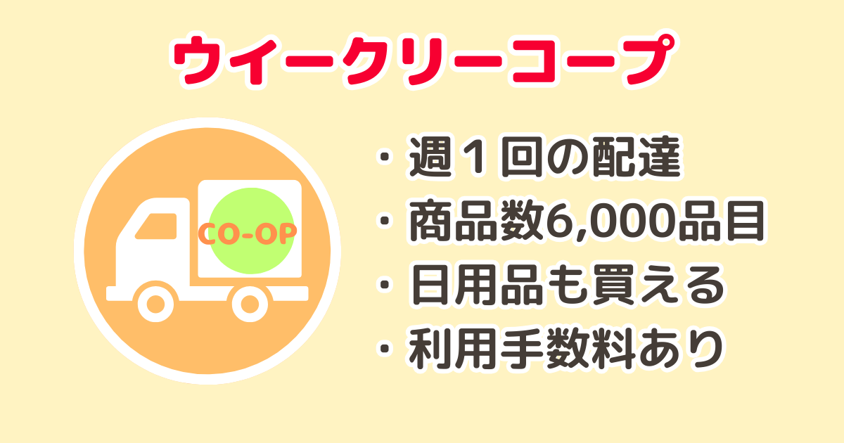 コープデリポイント貯め方:ウイークリーコープ