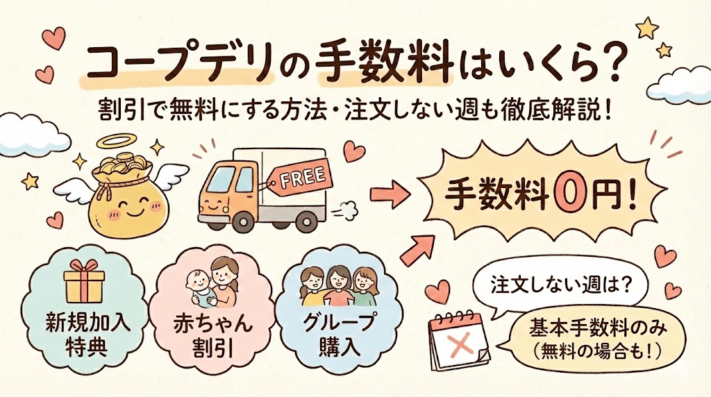 コープデリ手数料はいくら？基本手数料・配達手数料・割引制度を完全解説