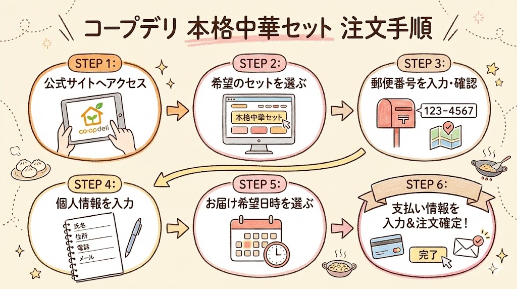 本格中華セット申し込み手順