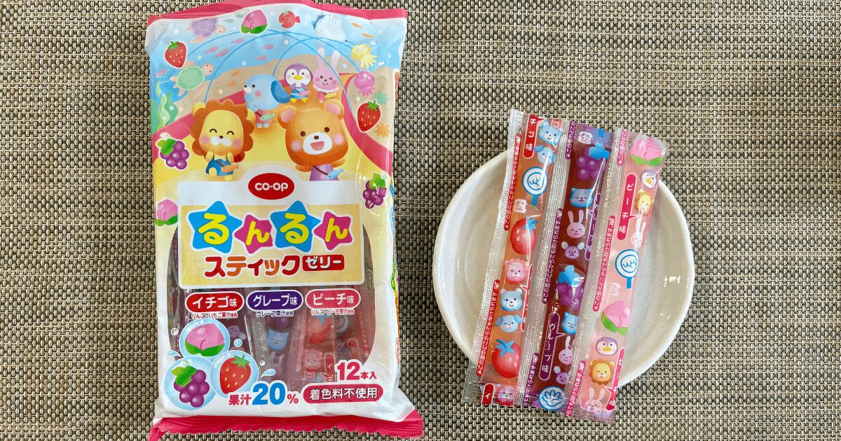 コープお菓子ランキング：るんるんスティックゼリー