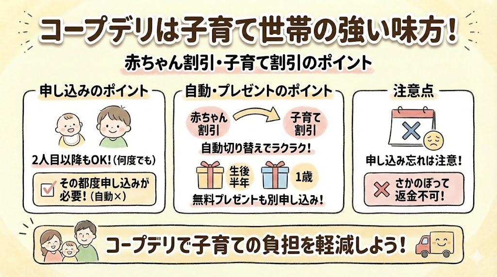 まとめ：コープデリは子育て世帯の味方