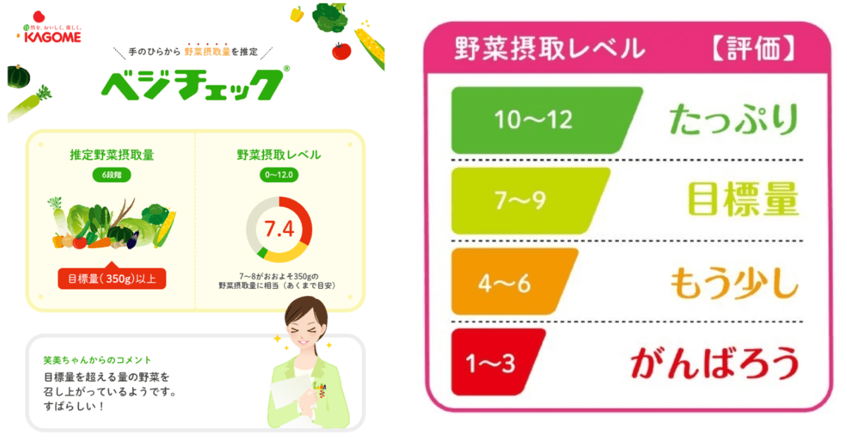 カゴメのベジチェック