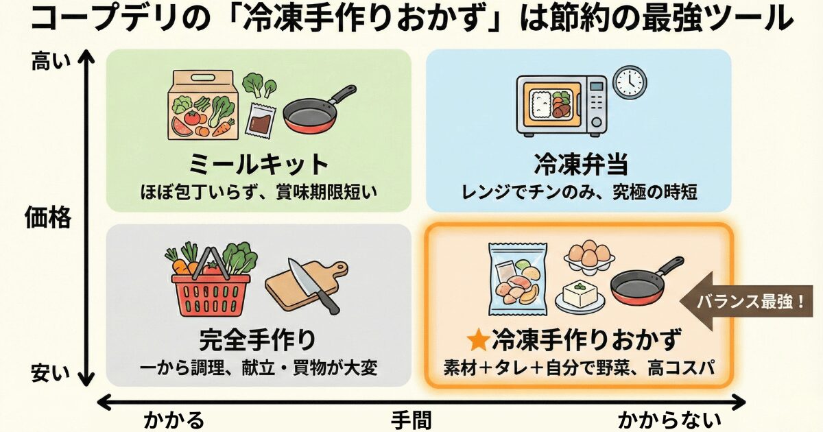 コープデリの「冷凍手作りおかず」は節約の最強ツール