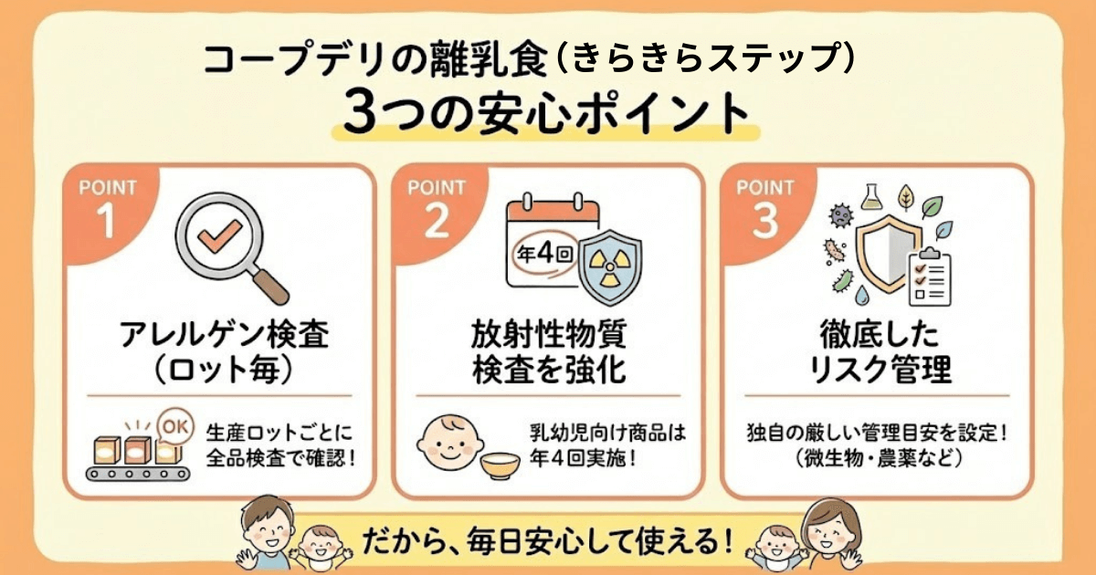 コープデリ離乳食:安全性のポイント