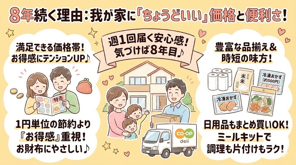 コープデリ体験記：我が家にちょうどいい「価格と便利さ」