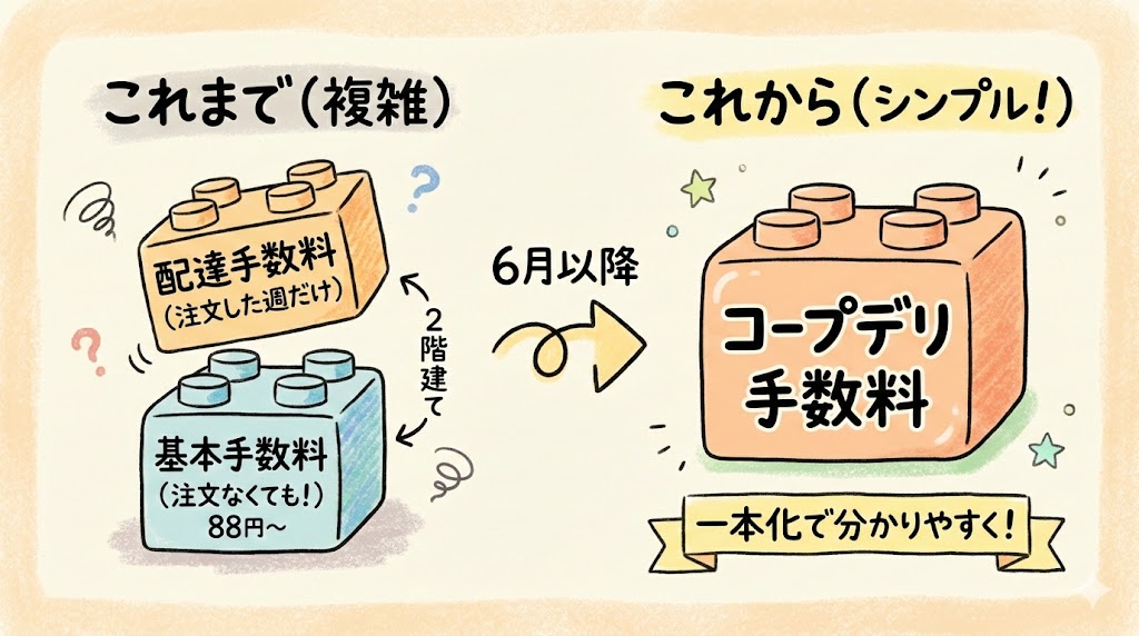 コープデリ手数料の改定