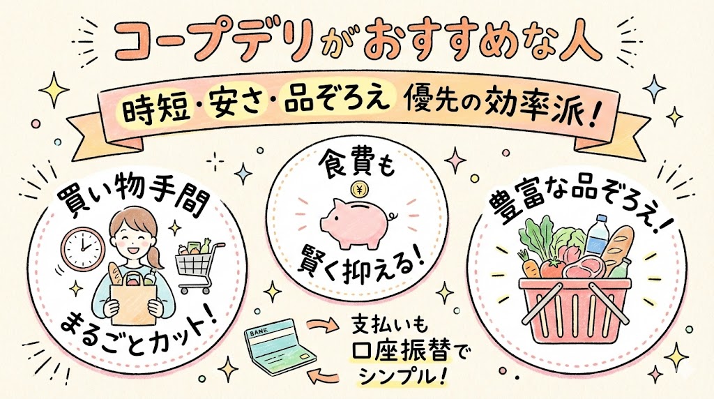 コープデリがおすすめな人の特徴