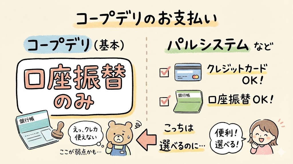 今までの支払い方法はクレジットカードのみでした