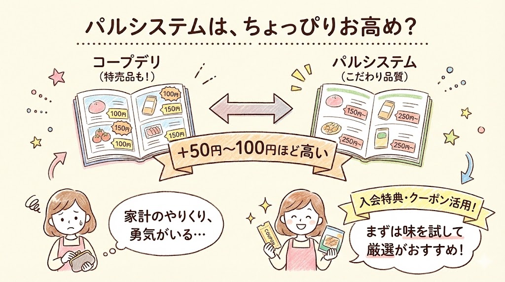 パルシステム気になるポイント：値段が高い