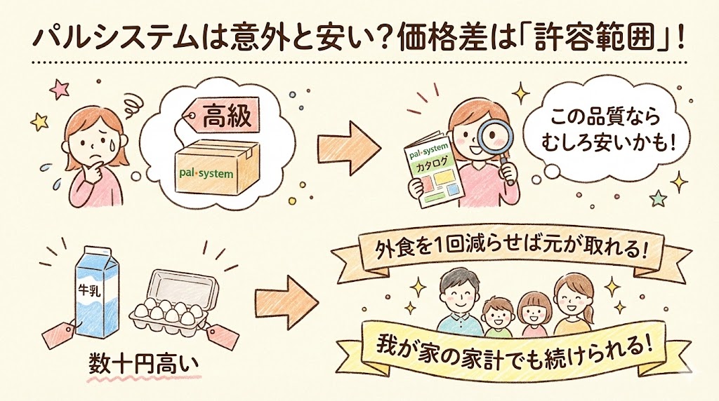 パルシステムに入会を決めた理由：意外と安い