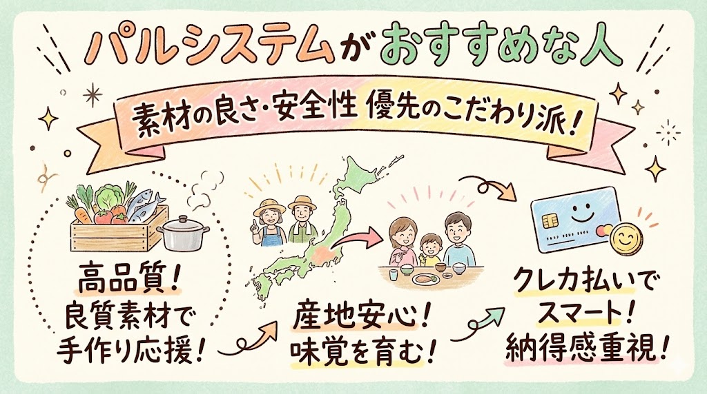 パルシステムがおすすめな人の特徴