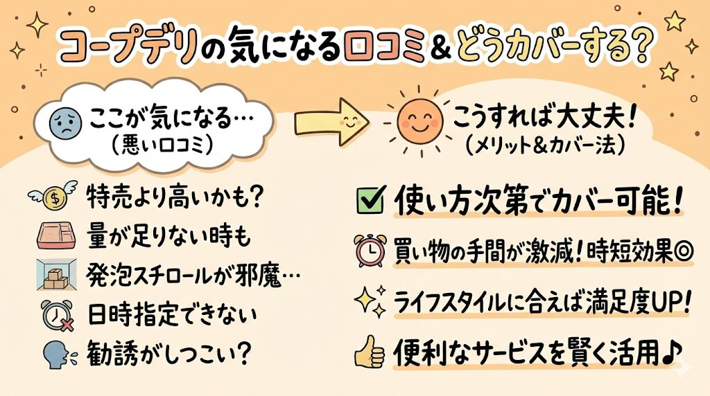 コープデリの悪い口コミ