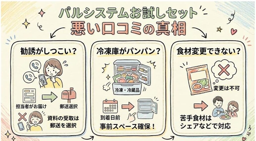 パルシステムの悪い口コミ3つ