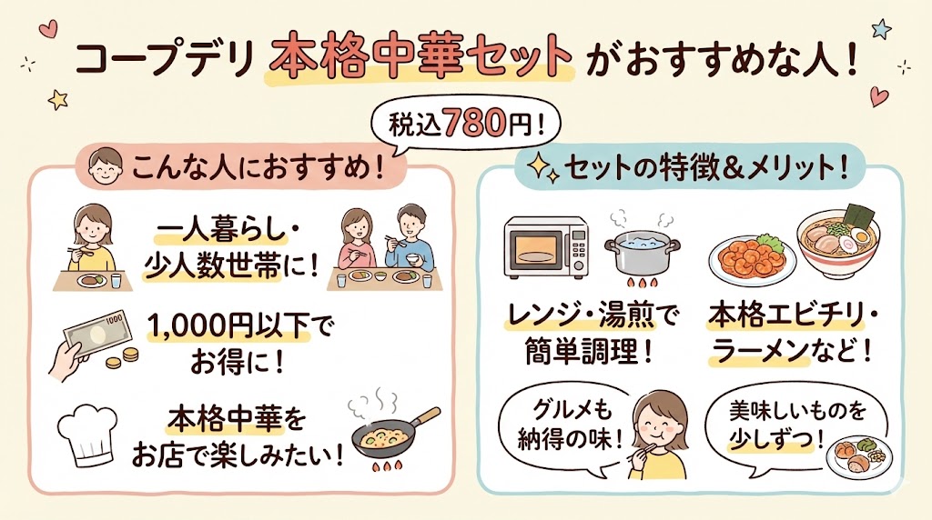 コープデリお試し：本格中華セットがおすすめな人