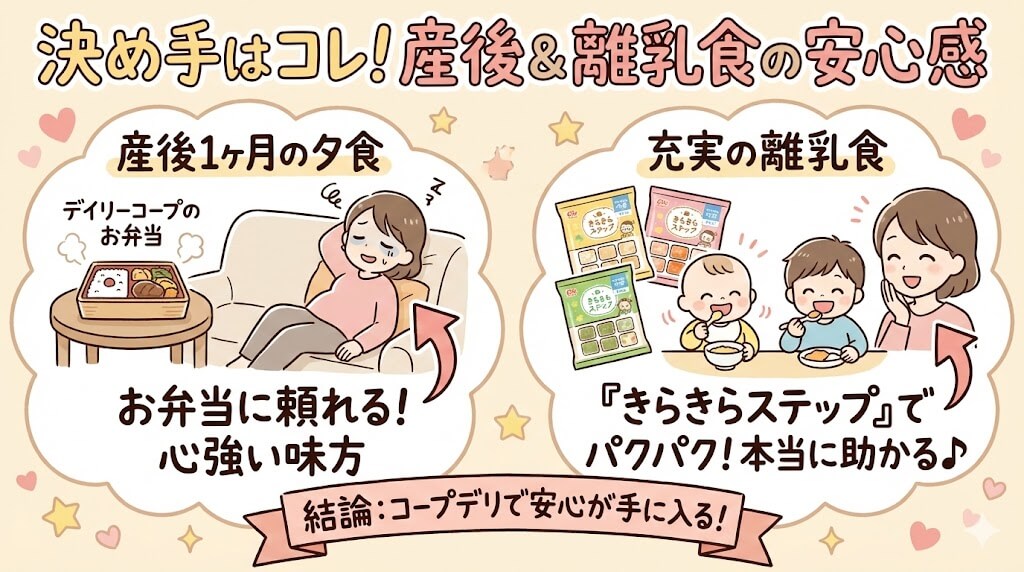 コープデリ体験記：決め手はデイリーコープときらきらステップ