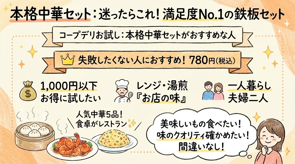 コープデリお試し:本格中華セットがおすすめな人