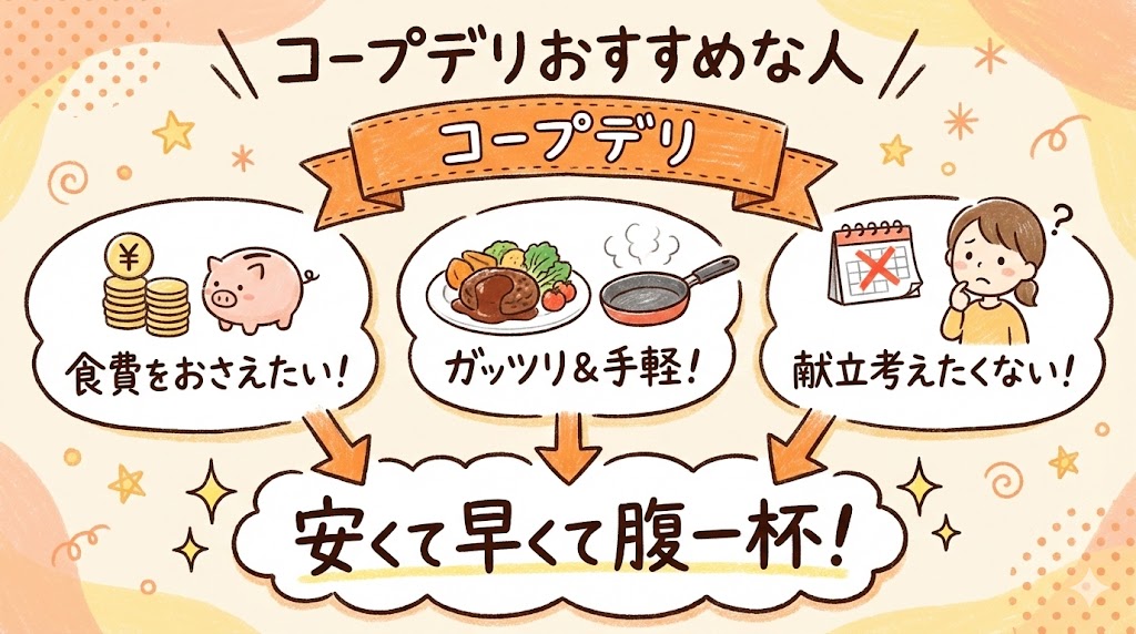 コープデリのミールキットがおすすめな人の特徴