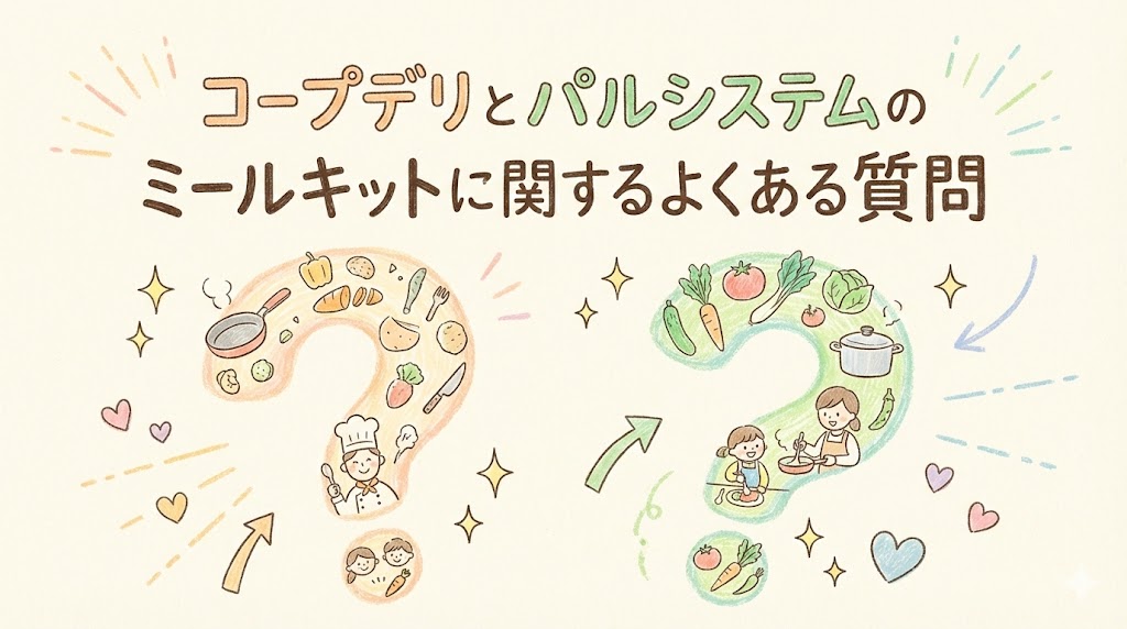 コープデリとパルシステムのミールキットに関するよくある質問