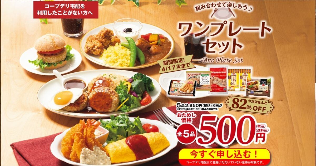 コープデリワンプレートセット