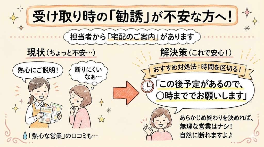 ワンプレートセットの注意点：勧誘がある