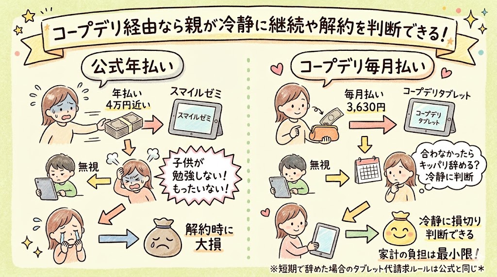 コープデリ経由なら解約のリスクを最小限に抑えられる