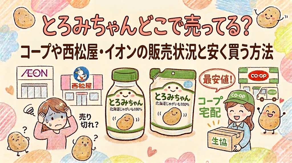 とろみちゃんはどこで売ってる？コープや西松屋・イオンの販売状況と安く買う方法