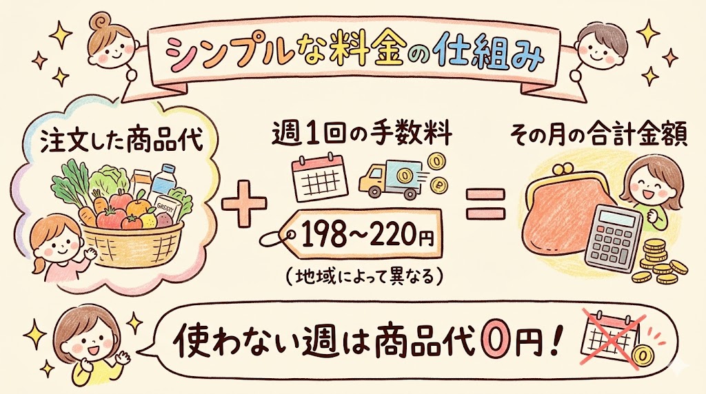 コープデリ 基本料金 手数料のみ