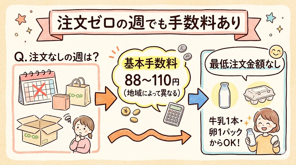 コープデリ 注文なし 手数料