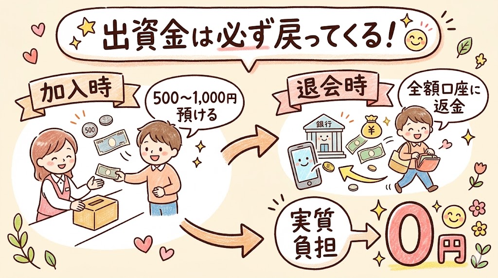 コープデリ 出資金 返金