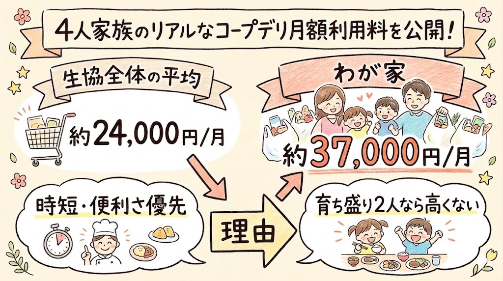 コープデリ 月額 4人家族 平均