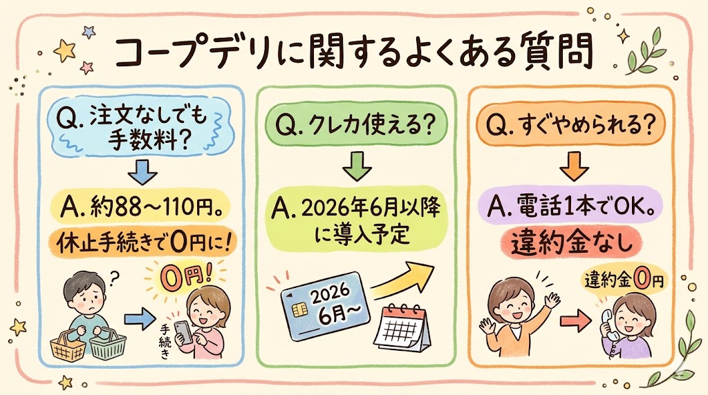 コープデリ 月額 料金 よくある質問