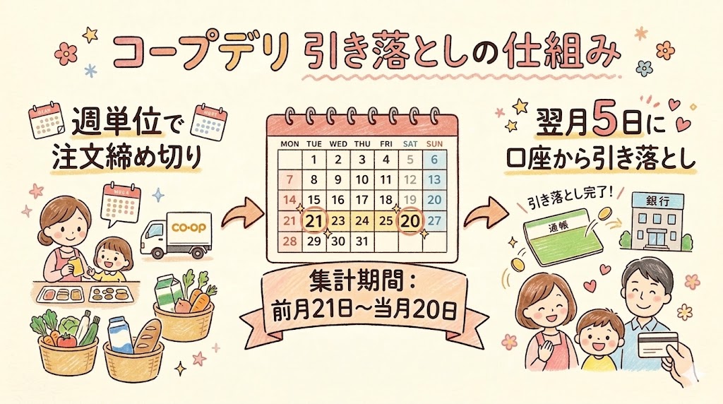 コープデリ 締め日 引き落とし日