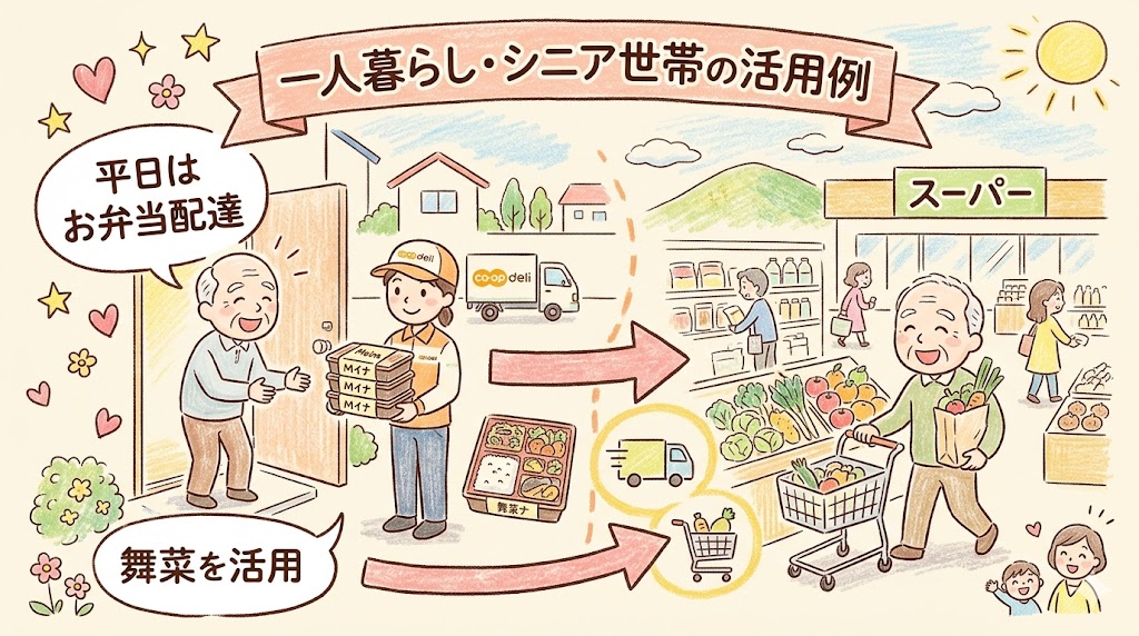 コープデリの月額シミュレーション：一人暮らし・シニア世帯の活用例