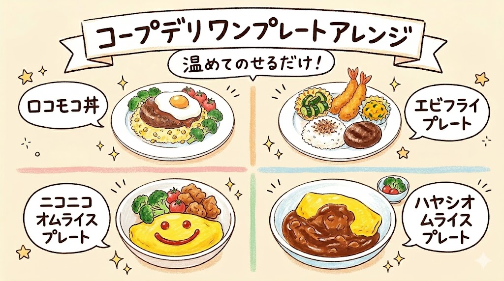 コープデリ商品で完成するおすすめ洋食ワンプレートアレンジ4選