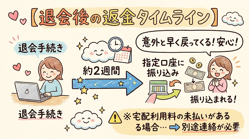 コープデリ 出資金 返金までの期間