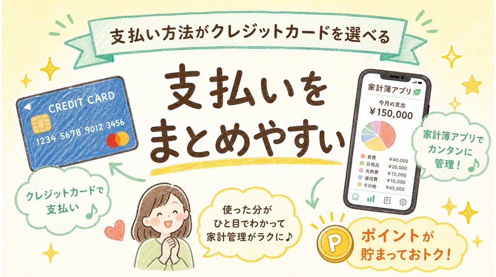 クレジットカード払いに対応していることを説明する画像