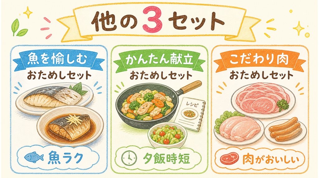 そのほか3種類のおためしセットを紹介するブログ用画像