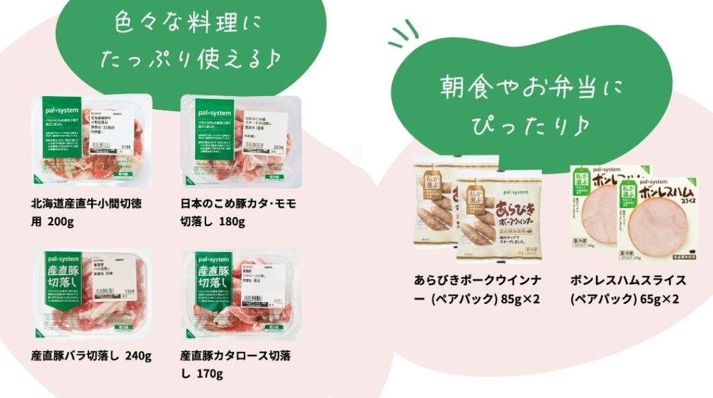 パルシステムのお肉おためしセットの内容と使い方がわかる商品一覧画像