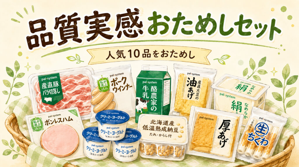 品質実感おためしセットを紹介するブログ用画像