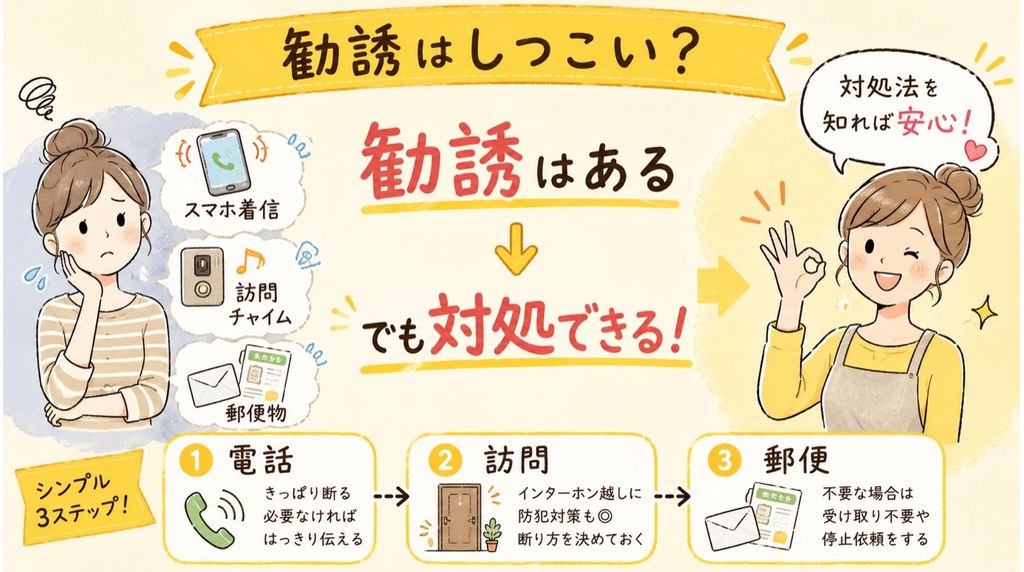 パルシステムの勧誘への対応方法を解説した図解