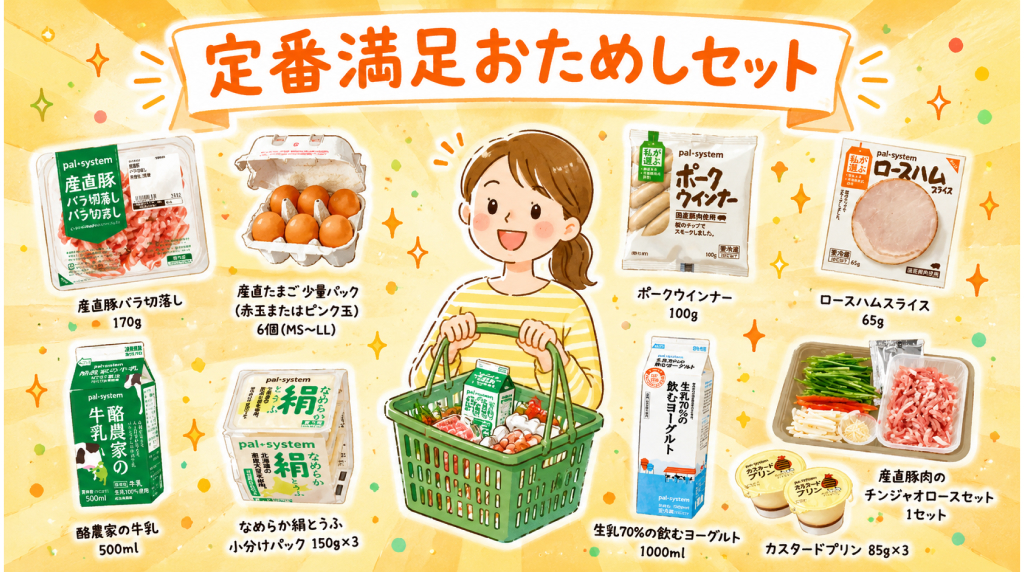 780円の定番満足おためしセットを紹介するブログ用画像