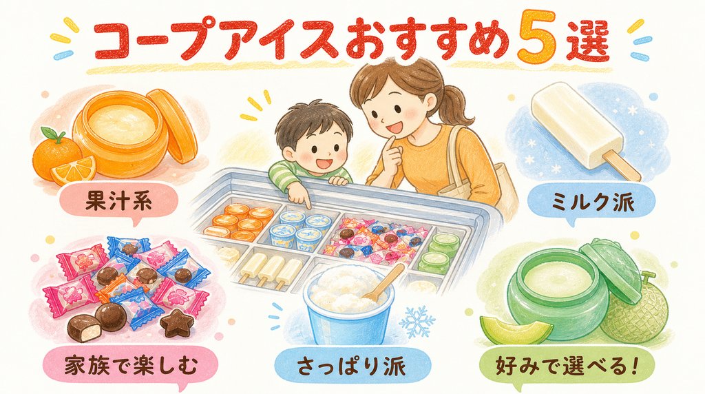 コープアイスおすすめ5選を好み別に比較した図解