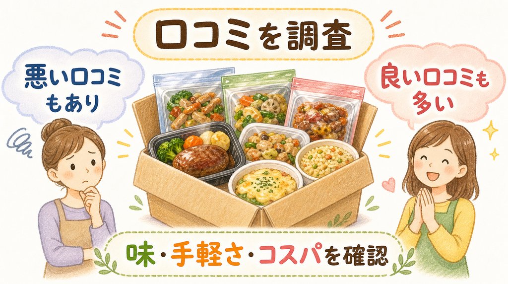 コープお試しセット1980円の悪い口コミと良い口コミを調査した図解