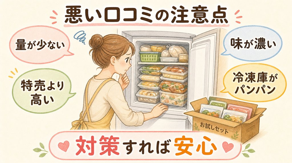 コープお試しセット1980円の悪い口コミと注意点をまとめた図解