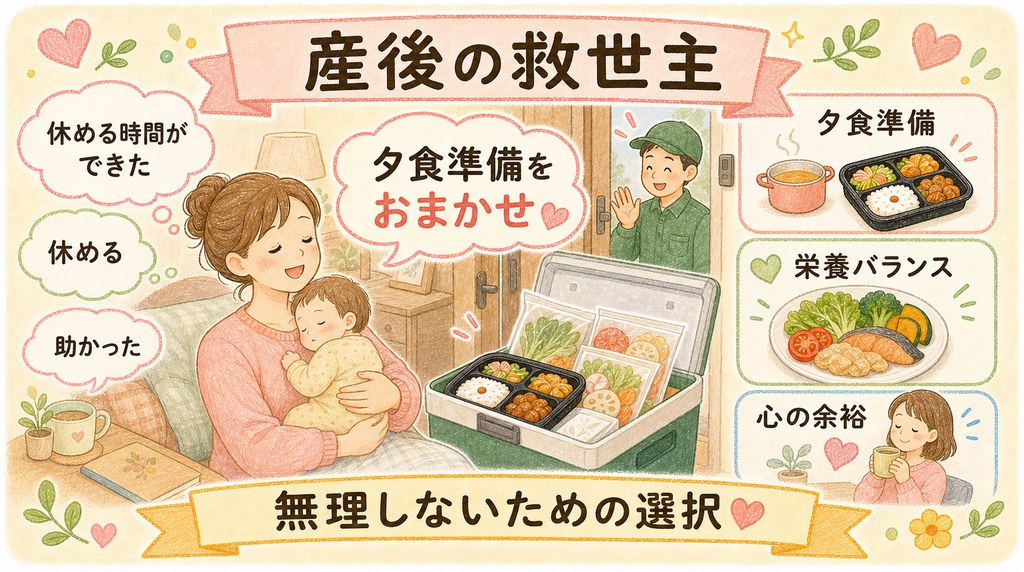 産後ママがデイリーコープに助けられた体験談の図解