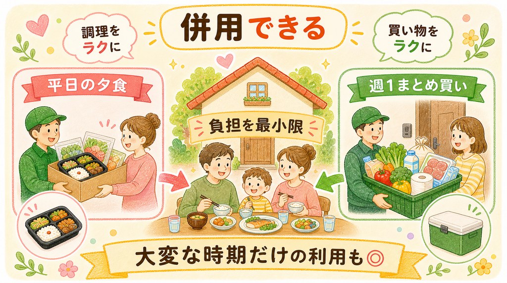 デイリーコープとウイークリーコープを併用する使い方の図解